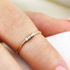 Fine Jewelry 22 Kt Hallmark  Solid Yellow Gold Stackable Ring Size 5-9