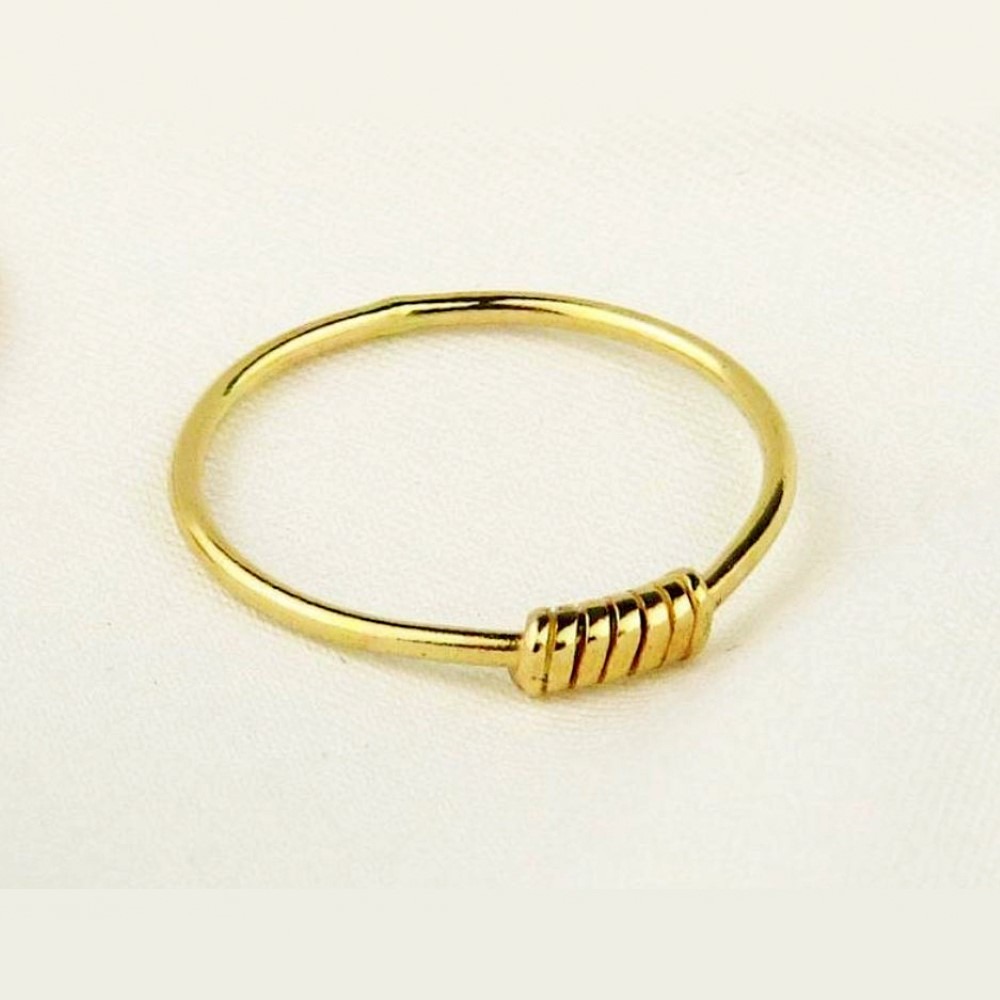 Fine Jewelry 22 Kt Hallmark  Solid Yellow Gold Stackable Ring Size 5-9