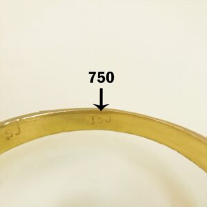 Fine Jewelry 18 Kt Hallmark  Solid Yellow Gold Women'S Ring Size 5-9