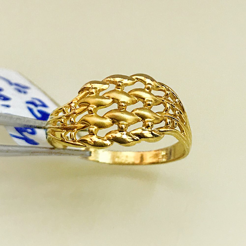 Fine Jewelry 18 Kt Hallmark  Solid Yellow Gold Women'S Ring Size 5-9