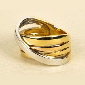 Fine Jewelry 18 Kt Hallmark  Solid Yellow Gold Women'S Ring Size 5-9