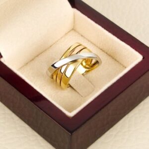 Fine Jewelry 18 Kt Hallmark  Solid Yellow Gold Women'S Ring Size 5-9