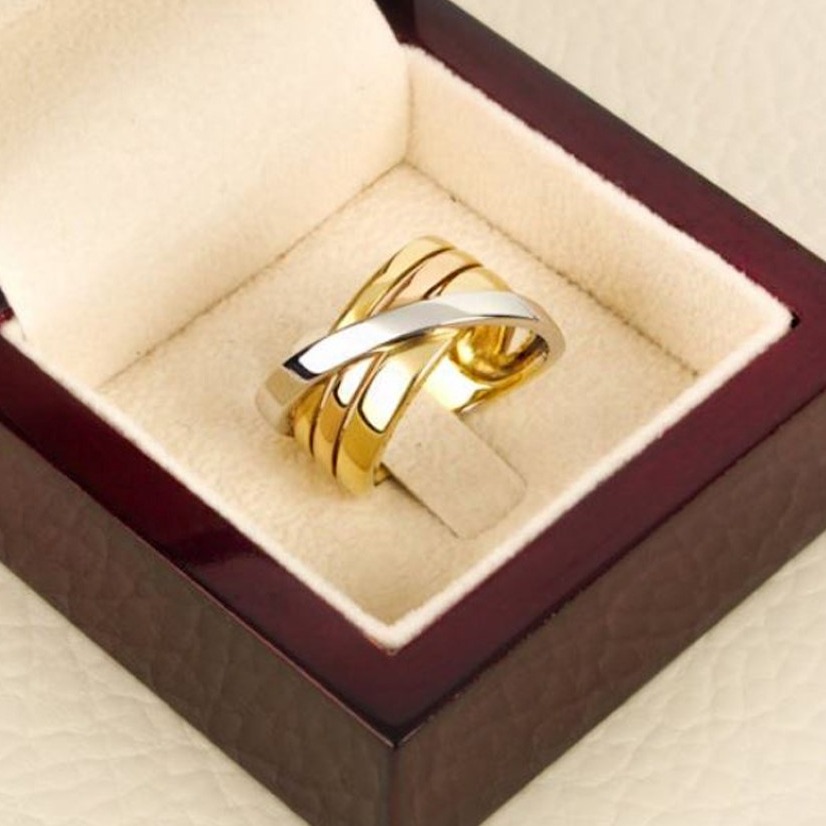 Fine Jewelry 18 Kt Hallmark Solid Yellow Gold Women'S Ring Size 5-9 - Image 3