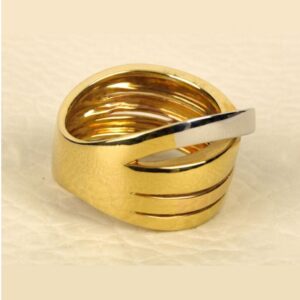 Fine Jewelry 18 Kt Hallmark  Solid Yellow Gold Women'S Ring Size 5-9