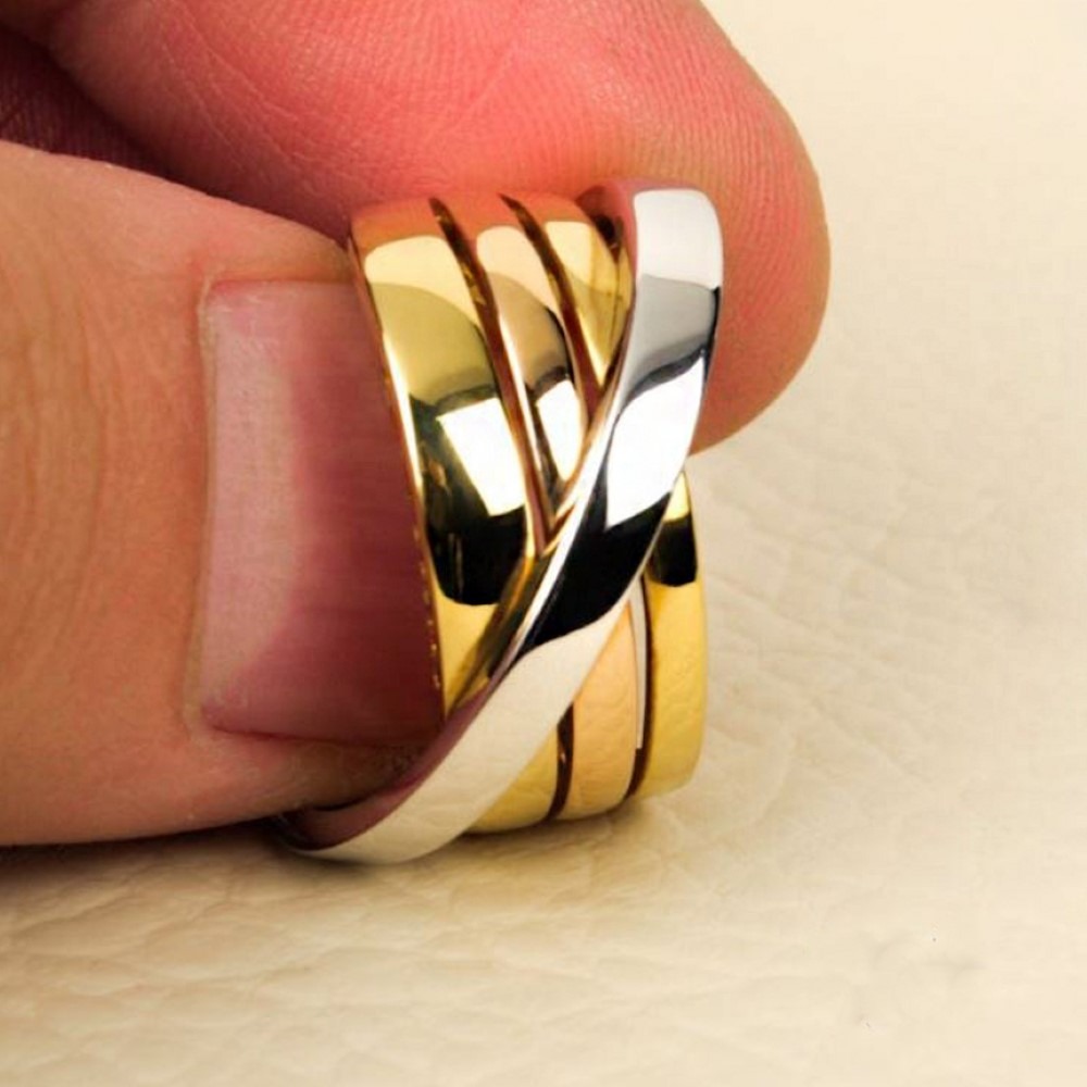Fine Jewelry 18 Kt Hallmark  Solid Yellow Gold Women'S Ring Size 5-9