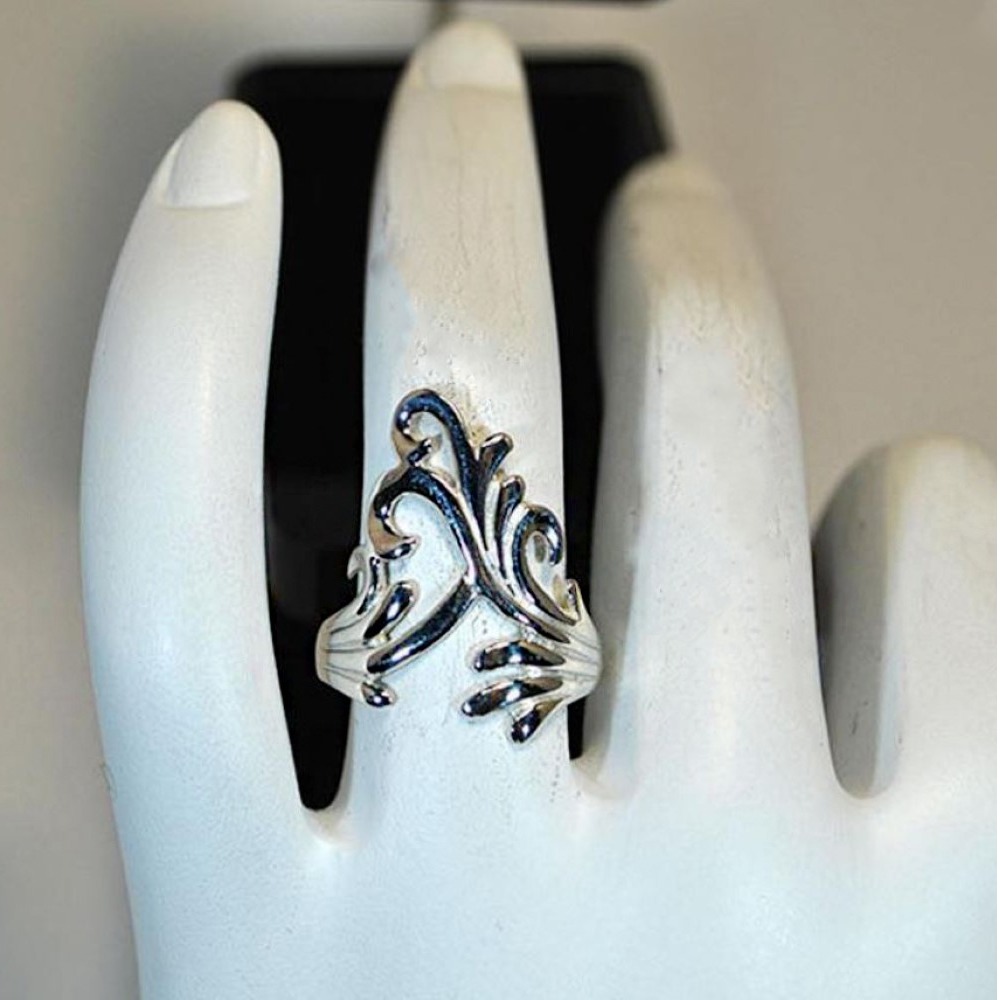 14 Kt Hallmark Solid White Gold Modern Style Women'S Ring Size 5-10 - Image 4