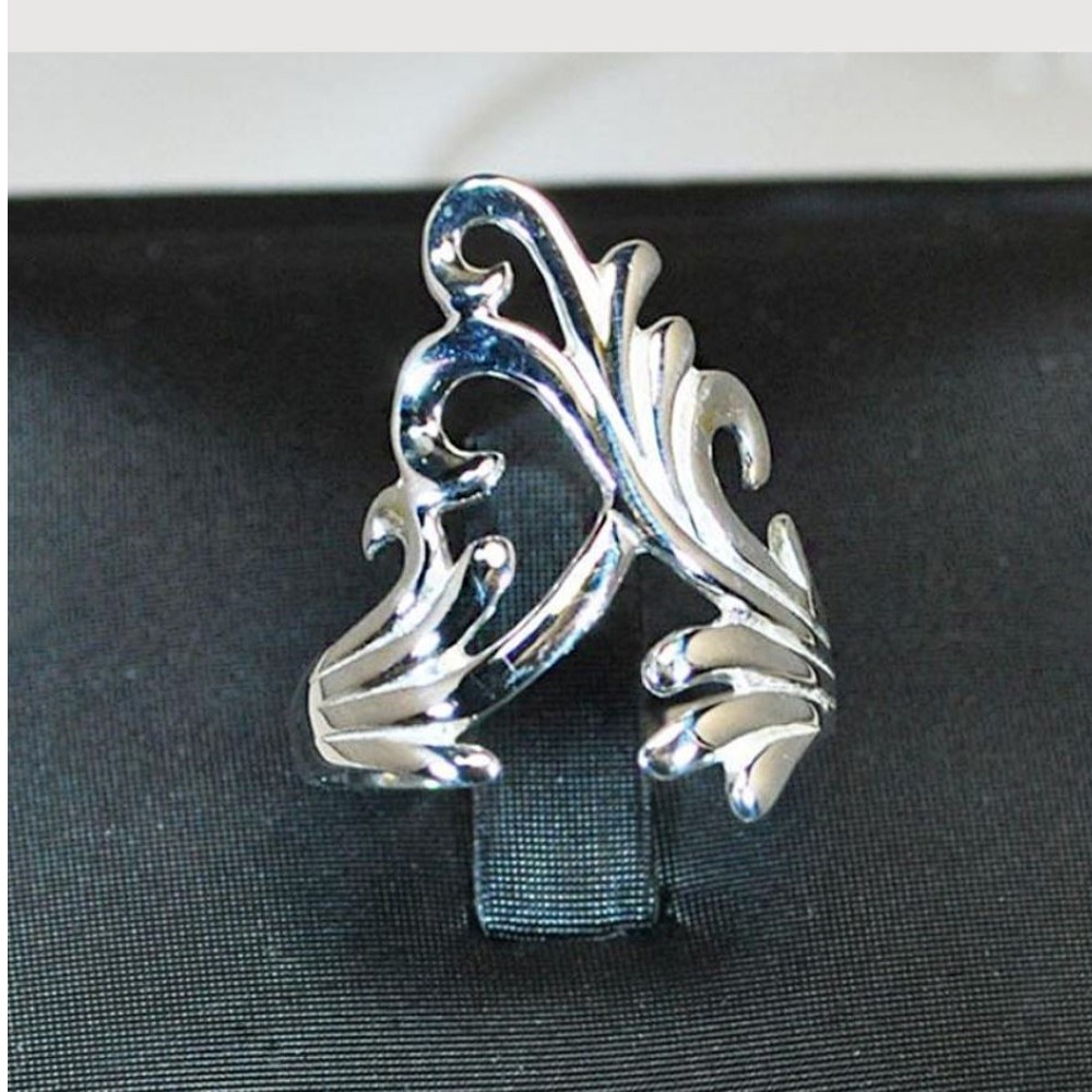 14 Kt Hallmark Solid White Gold Modern Style Women'S Ring Size 5-10 - Image 2