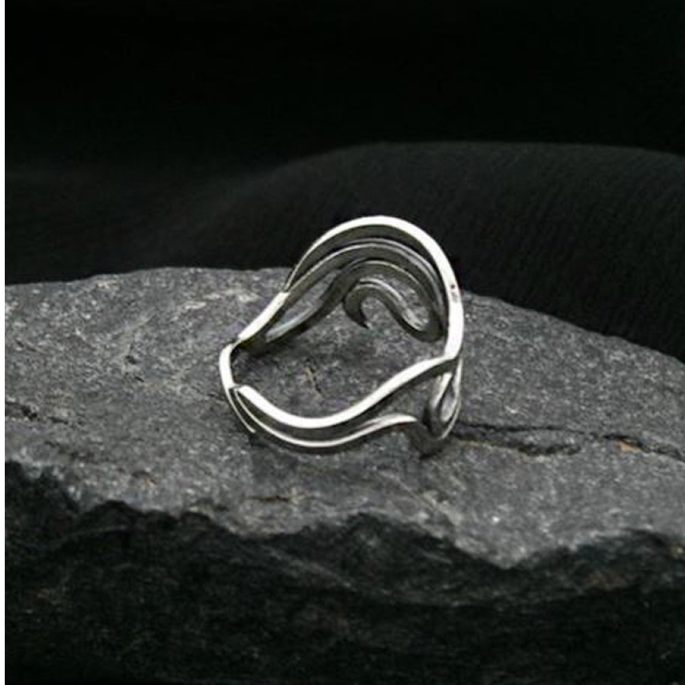 14 Kt Hallmark Solid White Gold Wire Wrapped Women'S Ring Size 5-10 - Image 4