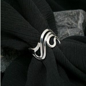 14 Kt Hallmark  Solid White Gold Wire Wrapped Women'S Ring Size 5-10