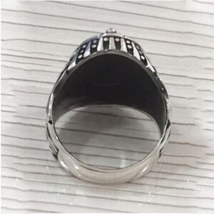 Fine Jewelry 14 Kt   White Gold Egyptian Mummy Men'S Ring Size 8-10
