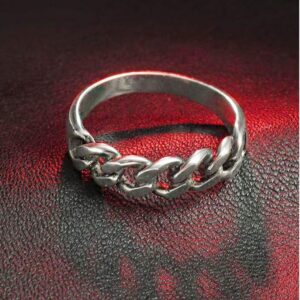 14 Kt Hallmark Real Solid White Gold Celtic Knot Ethnic Ring Size 5-10