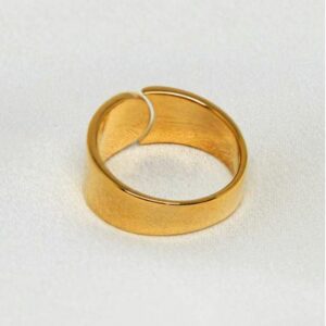 22 Kt Hallmark  Solid Yellow Gold Adjustable Open Band Ring Size 6-10
