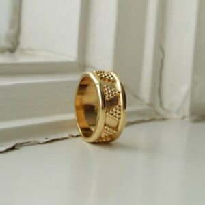 18 Kt Hallmark Real Solid Yellow Gold Minimalist Band Ring Size 6-11
