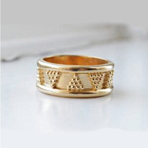 18 Kt Hallmark Real Solid Yellow Gold Minimalist Band Ring Size 6-11