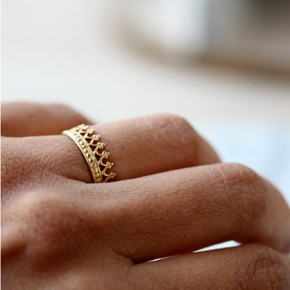 18 Kt Hallmark Real Solid Yellow Gold Tea Time Band Ring Size 6-11