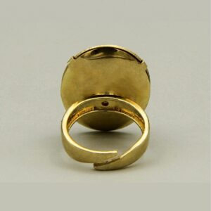18 Kt Hallmark  Solid Yellow Gold Chunky Brushed Oval Ring Size 6-10