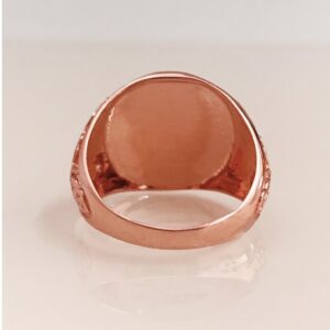 14 Kt Real Solid Rose Gold St. Michael Fighting Dragon Ring Size 8-12