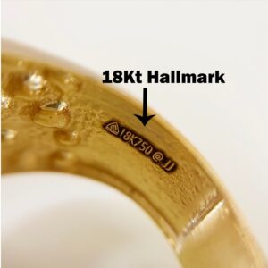 18 Kt Real Solid Yellow Gold Evil Skull Men's Ring 13 Gm Size 8-13