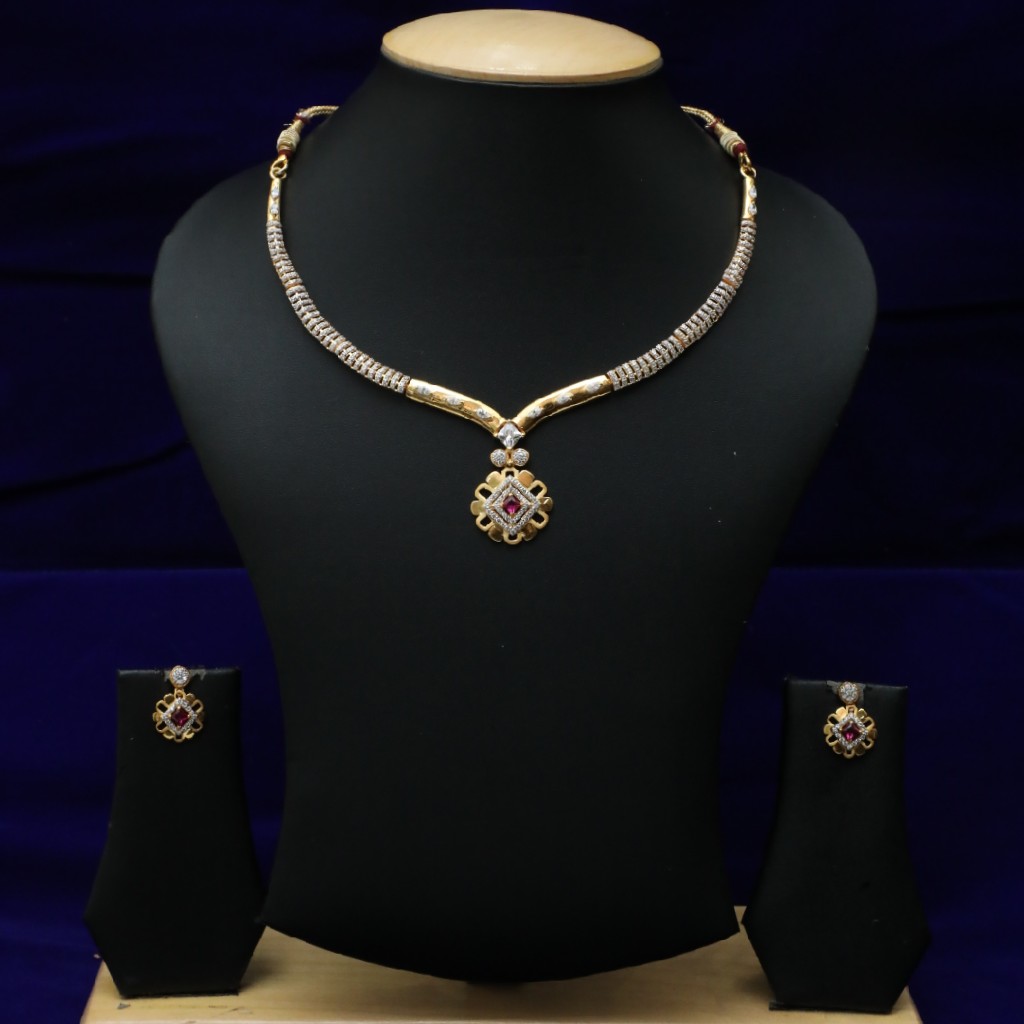 New Diamond Necklace Set 916 CZS0021