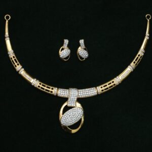 22kt New Diamond Necklace set CZS0018