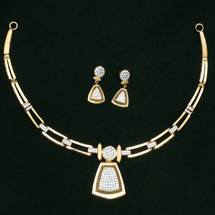 916 New Diamond  Necklace set CZS0028