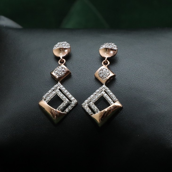 Rose Gold Fancy Earring ER0024