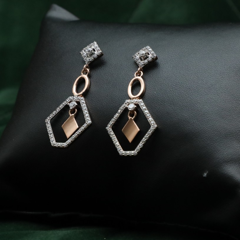 18KT Rose Gold Earring ER0021