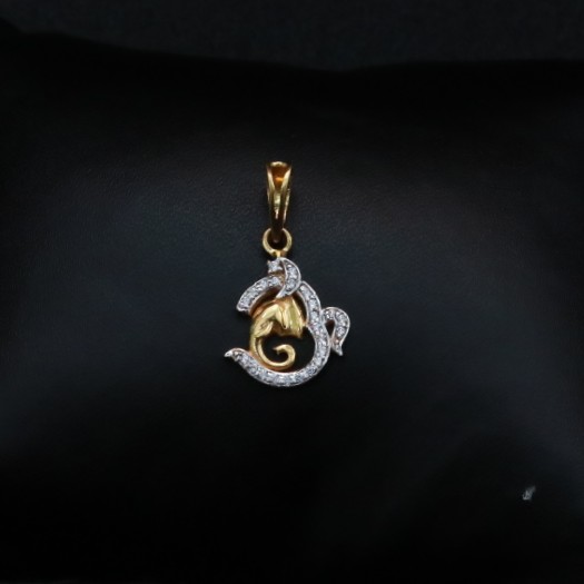916 Om Ganpati Diamond pendant PN5422