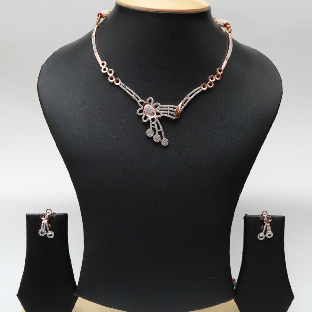 18kt Diamond Necklace set RNS004