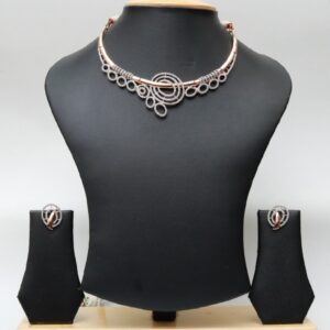18kt Gold  diamond necklace set