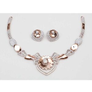 CZ Fancy Desinger Necklace Set