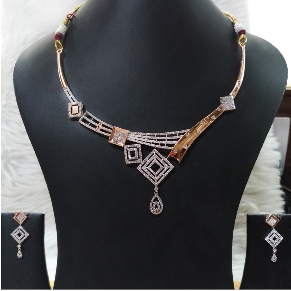 18kt gold attractive wedding necklace set