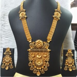 916 Gold Indian Wedding Necklace Set
