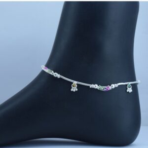 Silver Charms Sexy Rope Silver Anklets For Girls