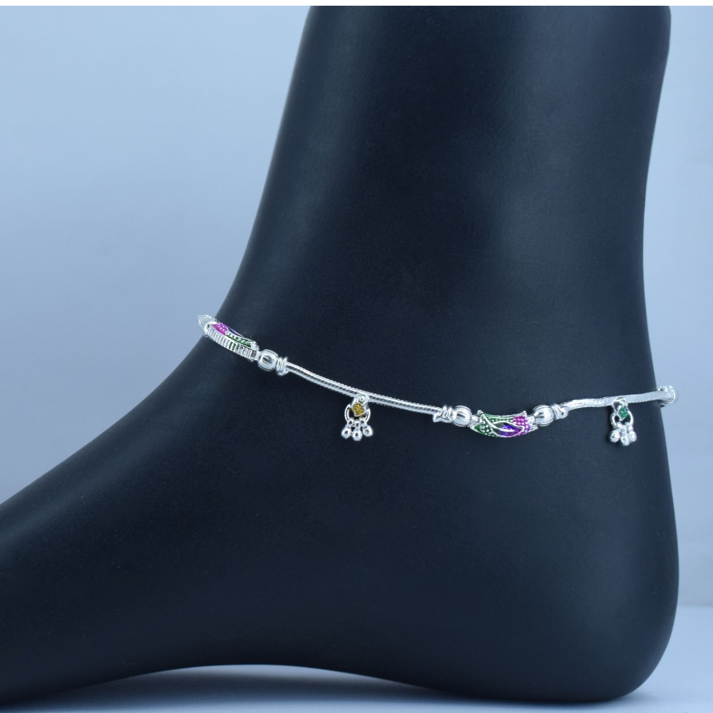 Silver Charms Sexy Rope Silver Anklets For Girls
