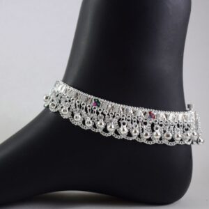 Silver charms Nagma Jhalar Die Silver Anklets