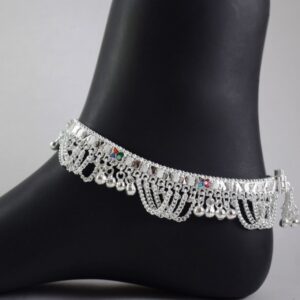 Silver charms Nagma Jhalar Die Silver Anklets