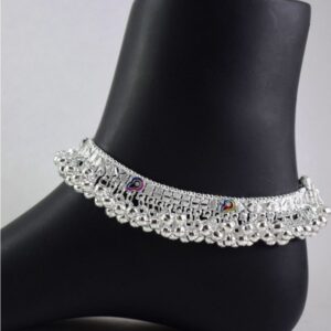 Nagma famous full salangai silver anklets for girls & womens