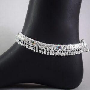 handmade kothumali Die Silver Anklets