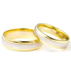 18KT Gold Wedding Couple Band