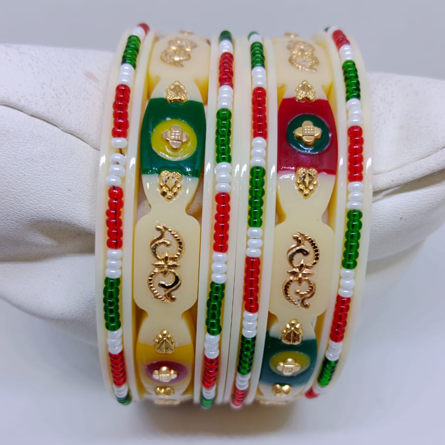 6 piece set cnc gold plastic bangle