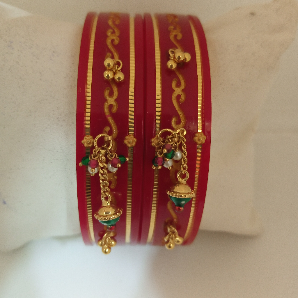 CNC Gold Plastic Bangle