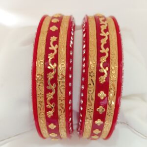 Monogram Gold Plastic Bangle