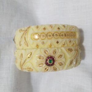 22KT Gold Kundan Design Plastic Bangle