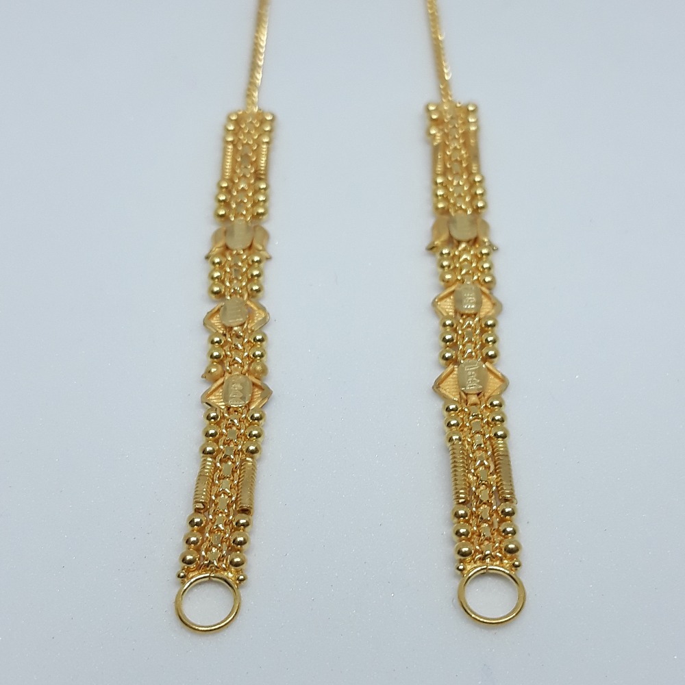916 gold fancy earchain pj-k04