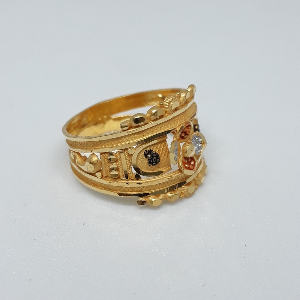 916 Gold Casting Ring For Women PJ-LR01 - Image 2