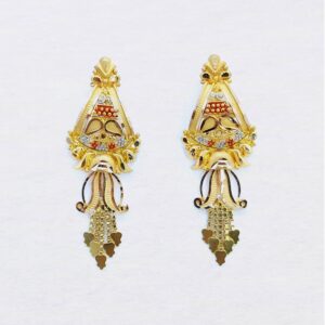 916 Gold Designer Earrings PJ-E01