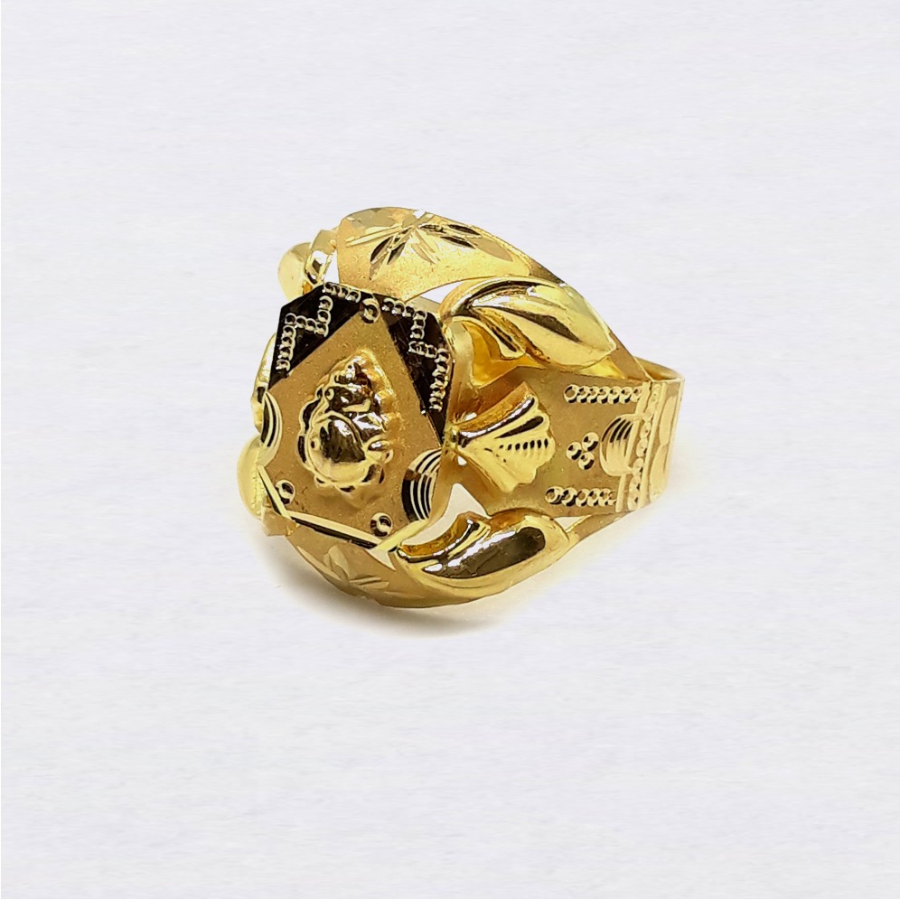 Ganesha design nazrana gold ring pj-r04 - Image 4