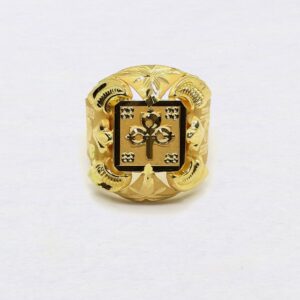 Fancy Design Nazrana Gold Ring PJ-R03