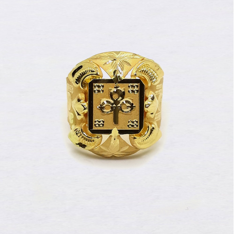 Fancy Design Nazrana Gold Ring PJ-R03